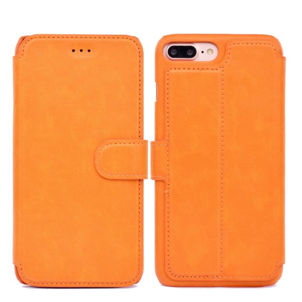 iPhone 6/6S Plus (Class-Y) Stilsäkra Plånboksfodral Orange