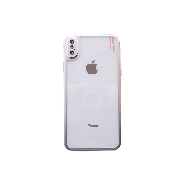 MyGuard-beskyttelse for rygg og kamera for iPhone XS (aluminium) Silver