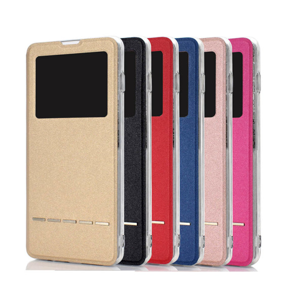 Tyylikäs Case Answer -toiminto ja ikkuna - Samsung Galaxy A50 Röd