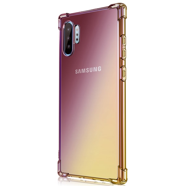 Samsung Galaxy Note10+ - Silikonikotelo Svart/Guld