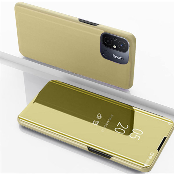 redmi 12C - Stilsäkert Smart LEMAN Fodral Roséguld