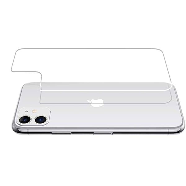 Baksida Skärmskydd iPhone 11 2-PACK 9H Screen-Fit ProGuard Transparent