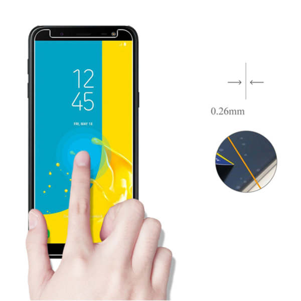 MyGuards näytönsuoja (2-PACK) Samsung Galaxy J6 2018:lle Transparent/Genomskinlig