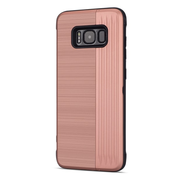 LEMAN Stilfuldt cover med kortslot til Samsung Galaxy S8+ Rosa