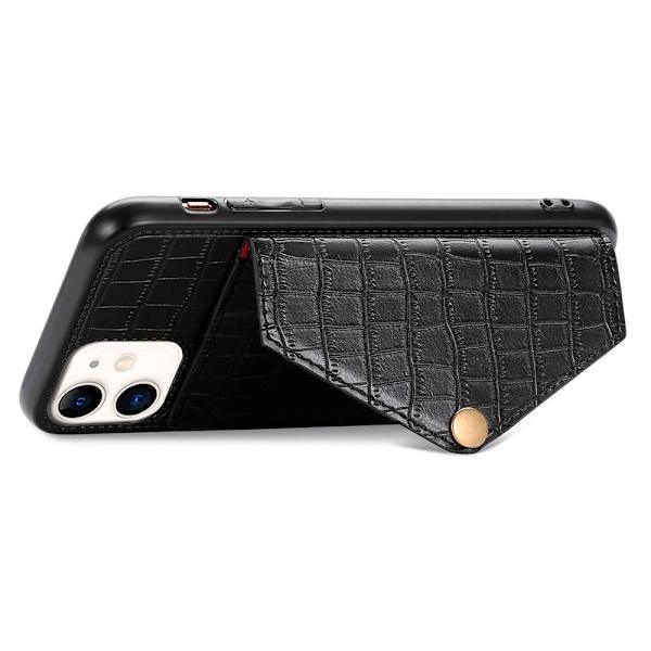 iPhone 11 - Skyddsskal med Korthållare Blå