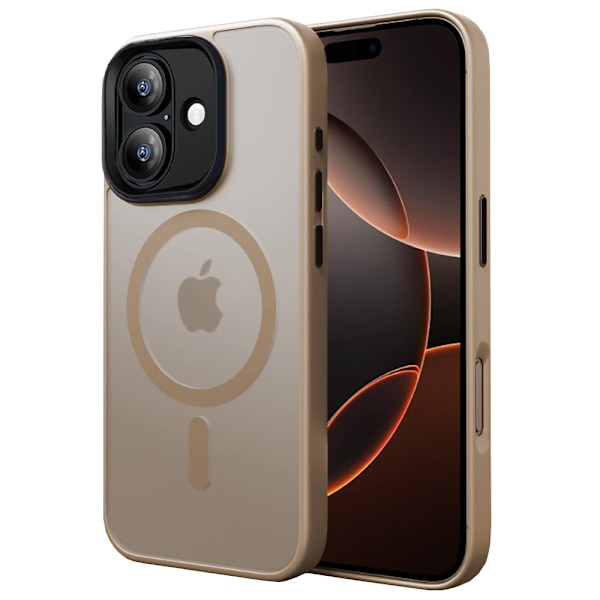 Maximal Skydd & Elegans - iPhone 16 Plus Skal med Stötsäker Design Grön