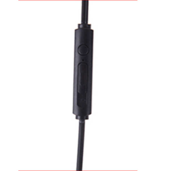Slittåliga Type-C In-Ear Hörlurar Svart