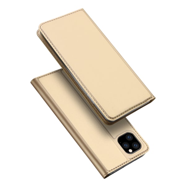iPhone 11 Pro Max - Skyddande Praktiskt Fodral Guld
