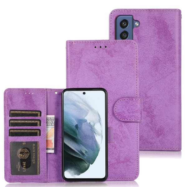 Samsung Galaxy S23 FE (NY) - MegaSmart Card Holder Wallet Flip Lila