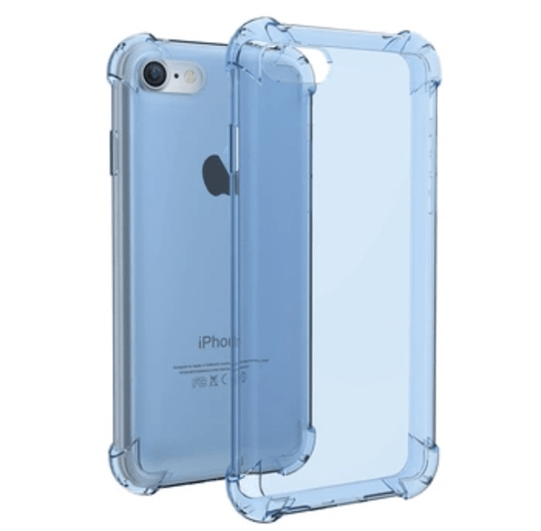 iPhone 7 - Stilrent Exklusivt Praktiskt Silikonskal Drop-proof Silver/Grå