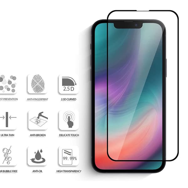 2-PACK Keramiskt Skärmskydd HD 0,3mm iPhone 14 Transparent