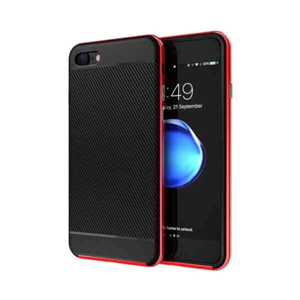 iPhone 6/6S - NANO-HYBRID stødabsorberende etui FLOVEME ORGINAL Röd