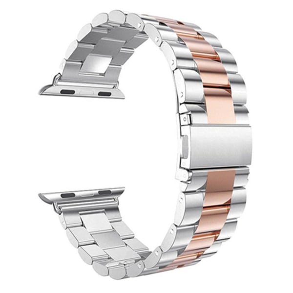 Eleganta L�nkar i Rostfritt St�l - Apple Watch 42mm (3/2/1) Silver/Roséguld