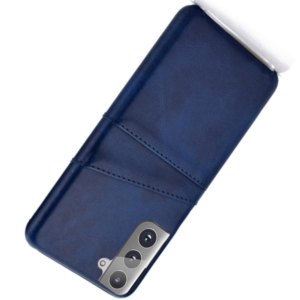 Glat cover med kortrum - Samsung Galaxy S22 Plus Mörkblå