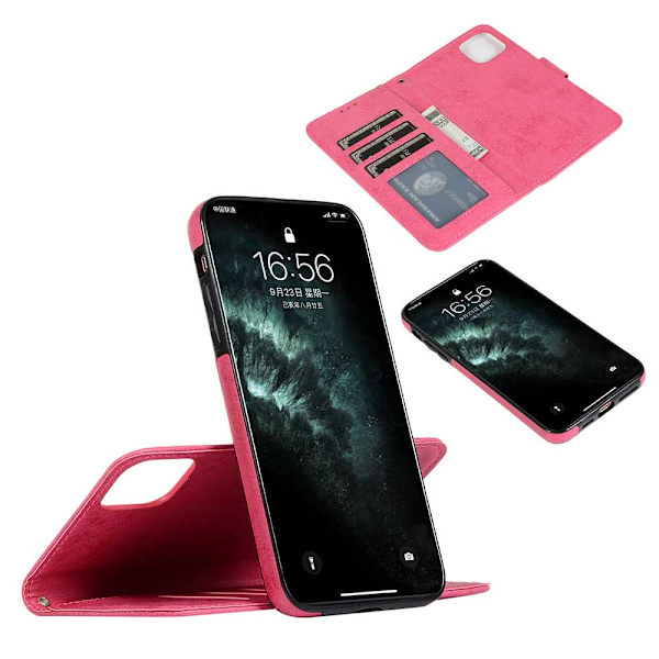 Glat LEMAN Wallet cover - iPhone 11 Svart