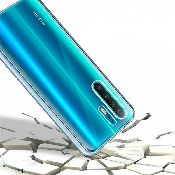 Huawei P30 Pro - Stilsäkert Stötdämpande Silikonskal Svart