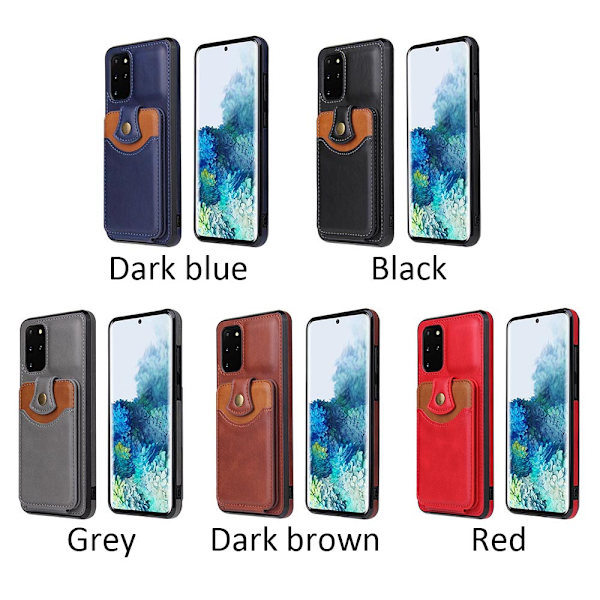 Samsung Galaxy S20 Plus - Smidigt Skal med Korthållare Grå