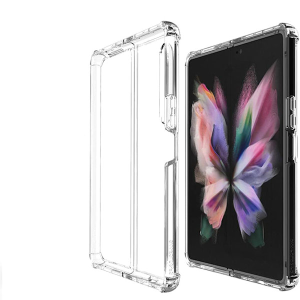 Skyddande Silikonskal - Samsung Galaxy Z Fold 3 Genomskinlig