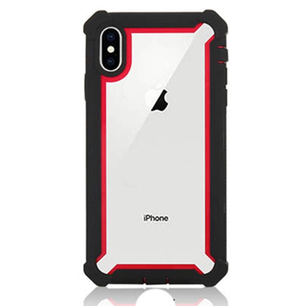 Kraftig beskyttelsesveske - iPhone X/XS Svart/Röd