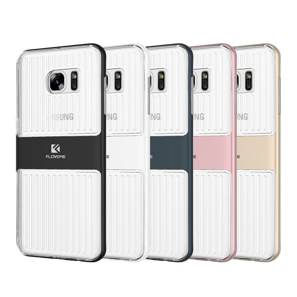 Samsung Galaxy S7 Edge - FLOVEMES Hybridskal - (Stötdämpande) Vit