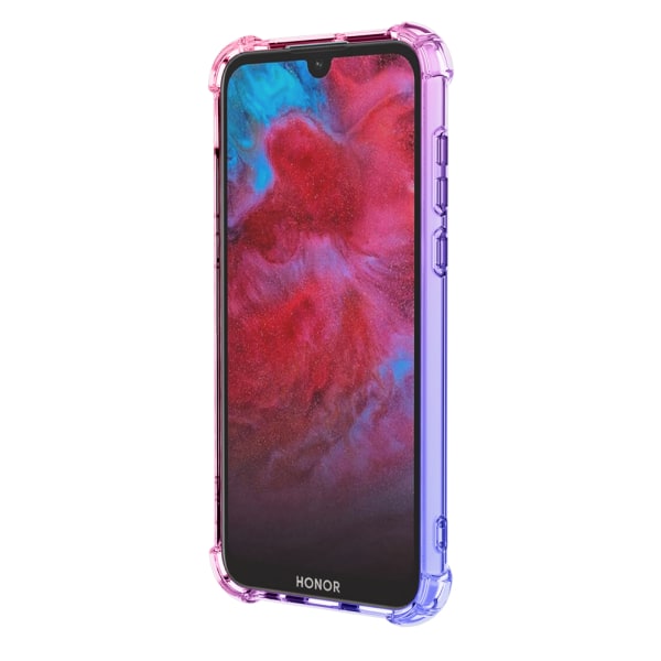 Huawei Y5 2019 - Stötdämpande Silikonskal Blå/Rosa