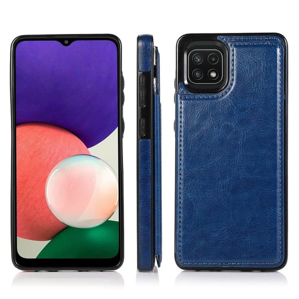 Glat cover med kortrum - Samsung Galaxy A22 5G Vit