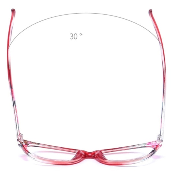 Elegante blomstrede læsebriller Röd +2,5