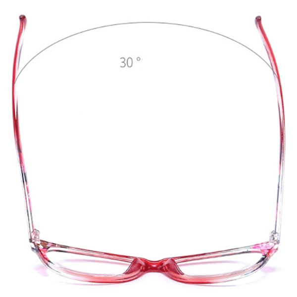 Elegante Blomstrete Leseglass Brun 4.0