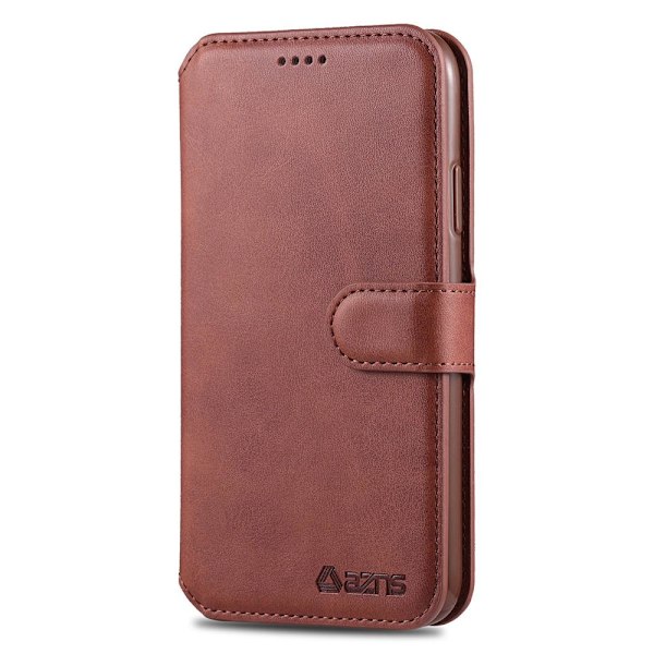 iPhone 12 - Plånboksfodral YAZUNSHI Brun