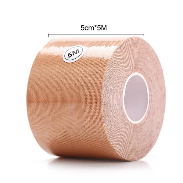 Smidig Elastisk Självhäftande BH Bröst Tejp Beige 5CM BREDD