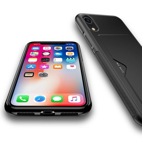 Stilrent Skal med Kortplats för iPhone XS Max Vit