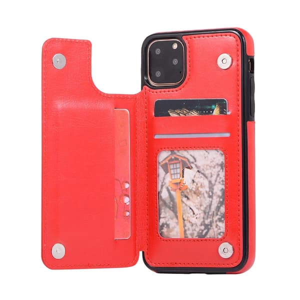 Fleksibelt cover med kortholder NKOBEE - iPhone 11 Pro Max Vit