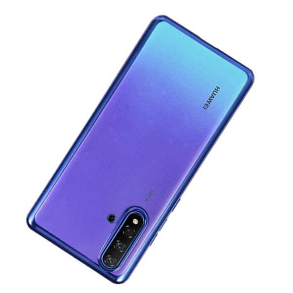 Huawei Nova 5T - Iskunvaimennus silikonisuojus Blå
