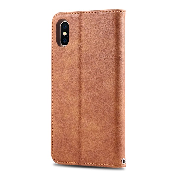 Plånboksfodral - iPhone X/XS Brun Brun