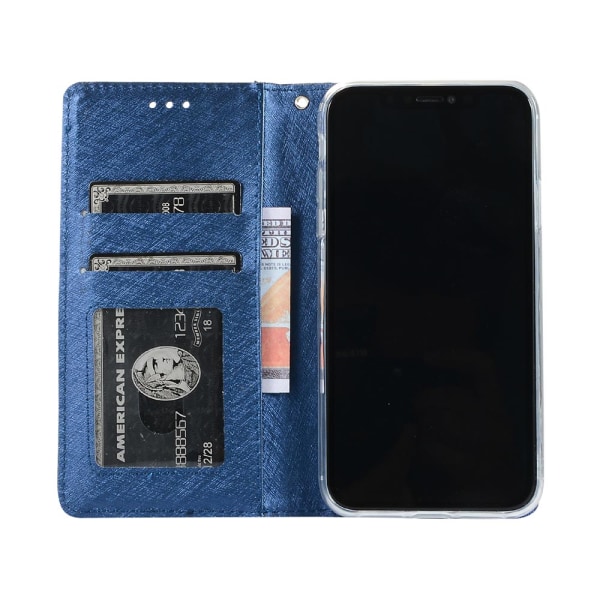 Profesjonelt glatt lommebokdeksel - iPhone 11 Pro Max Blå