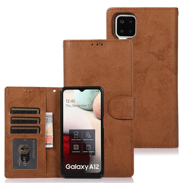 Smart Pungeetui LEMAN - Samsung Galaxy A42 Ljusblå
