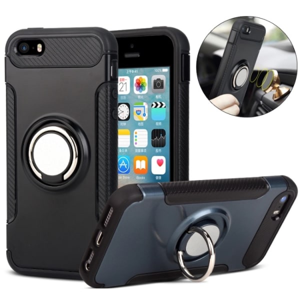 FLOVEMES Carbon Case (Ring Holder) - iPhone 6/6S PLUS Guld
