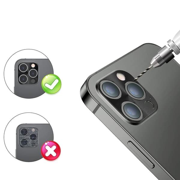 2.5D HD-Clear 0,4mm iPhone 13 Pro Max -kameran linsskydd Transparent