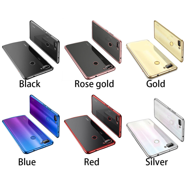 Tyylikäs silikonisuojus - Huawei P Smart 2018 Röd