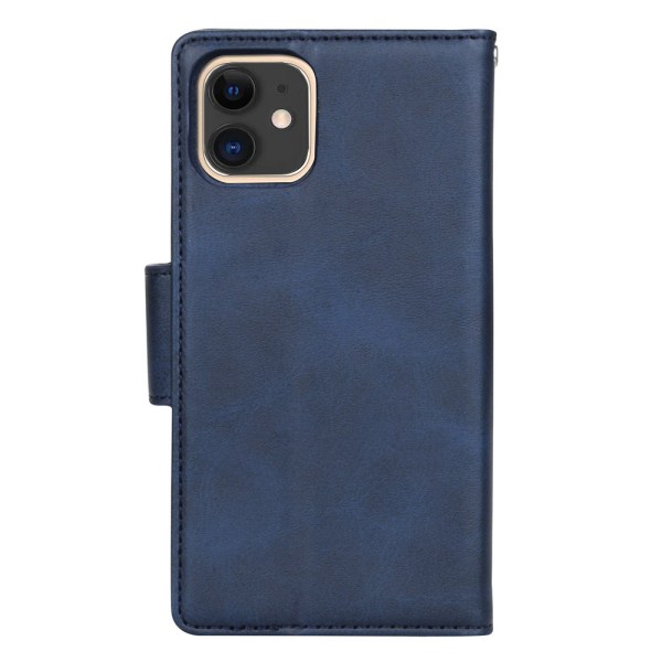 Stilig lommebokdeksel (HANMAN) - iPhone 12 Mini Blå