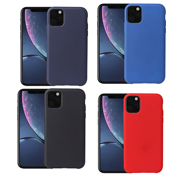 Stilfuldt holdbart silikonecover - iPhone 11 Pro Max Röd