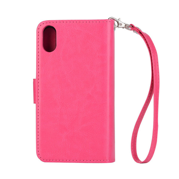 ROYBEN´S Plånboksfodral för iPhone XR (Dubbelfunktion) Rosaröd