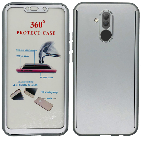 Huawei Mate 20 Lite - Skyddande Skal (FLOVEME) Silver