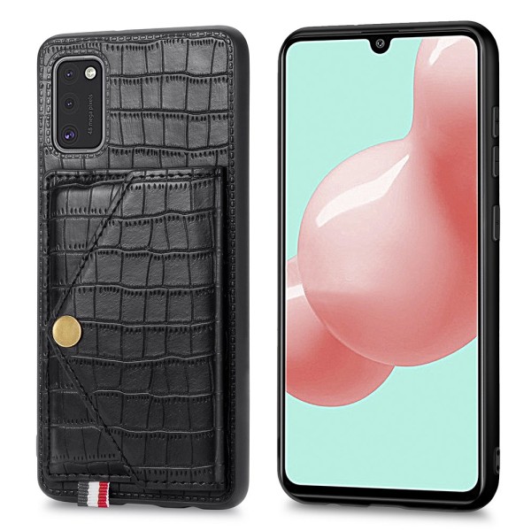 Skal med Kortfack - Samsung Galaxy A41 Röd