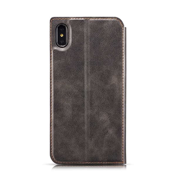 Smidigt Stils�kert Pl�nboksfodral - iPhone X/XS Brun