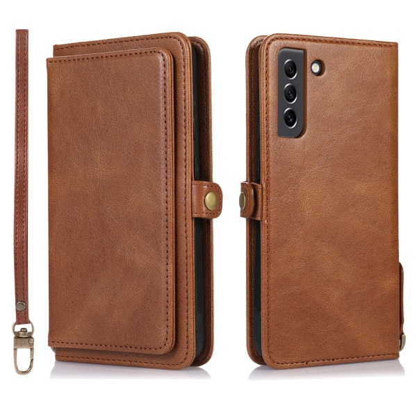 Elegant 2-i-1 Plånboksfodral i Högvärdigt PU-läder för Samsung Galaxy A14 5G Roseguld