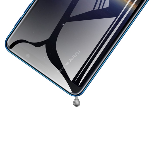 3-PAKKER Samsung Galaxy A9 2018 skjermbeskytter 2,5D HD 0,3 mm Svart