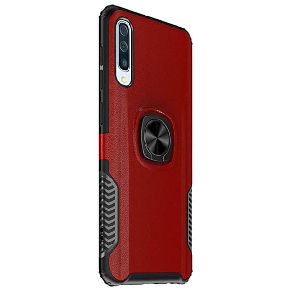 Samsung Galaxy A70 - Skal med Ringhållare Svart