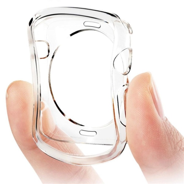 Iskuja vaimentava Apple Watch Series 1/2/3 silikonikuori Transparent/Genomskinlig 42mm