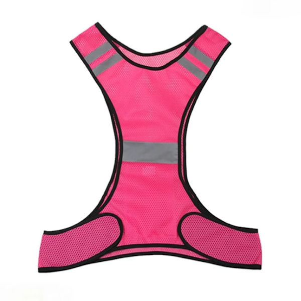 Smidigt Slitt�lig H�g Reflekterande Reflexv�st Rosa